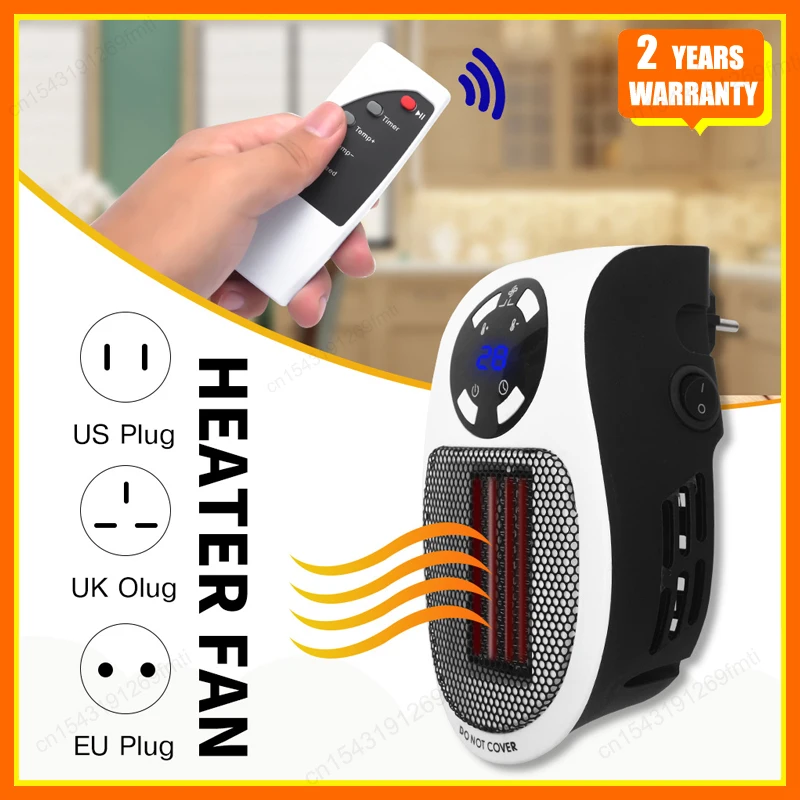 Portable Electric Heater Plug in Wall Heater Room Mini Fan Heating Stove Household Radiator Remote Warmer Machine 500W Device
Portable Electric Heater Plug in Wall Heater Room Mini Fan Heating Stove Household Radiator Remote Warmer Machine 500W Device