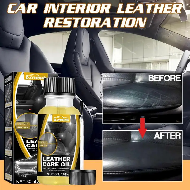 30ML Car Interior Leather Oil Car Seat Renovation Maintenance Agent Exterior Interior Cleaner Refurbishment Liquid Cleaning Tool
30ML Car Interior Leather Oil Car Seat Renovation Maintenance Agent Exterior Interior Cleaner Refurbishment Liquid Cleaning Tool
