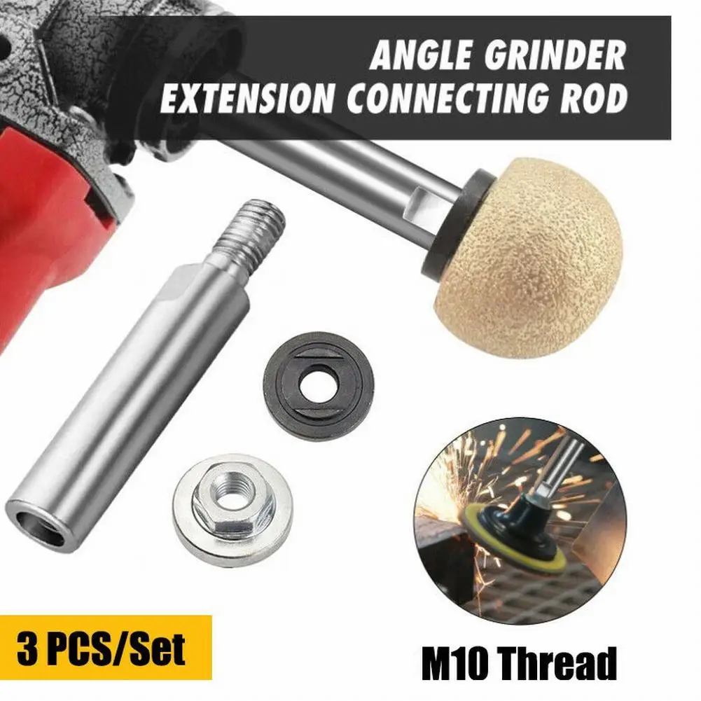 80mm Angle Grinder Extension Connecting Rod M10 Thread Adapter Shaft Nuts For Sander Pad Polisher Power Tool Accessories
80mm Angle Grinder Extension Connecting Rod M10 Thread Adapter Shaft Nuts For Sander Pad Polisher Power Tool Accessories