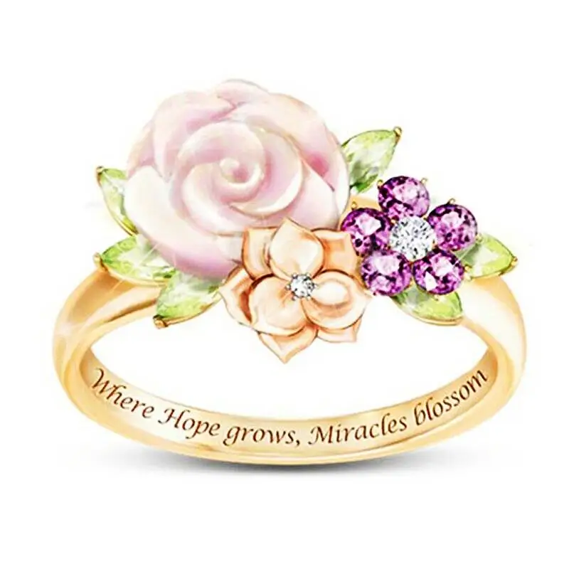 Red Rose Flower Leaf Ladies Ring For Women Rhinestone Flower Finger Ring Valentine Day Banquet Party Engagement Jewelry Gift
Red Rose Flower Leaf Ladies Ring For Women Rhinestone Flower Finger Ring Valentine Day Banquet Party Engagement Jewelry Gift