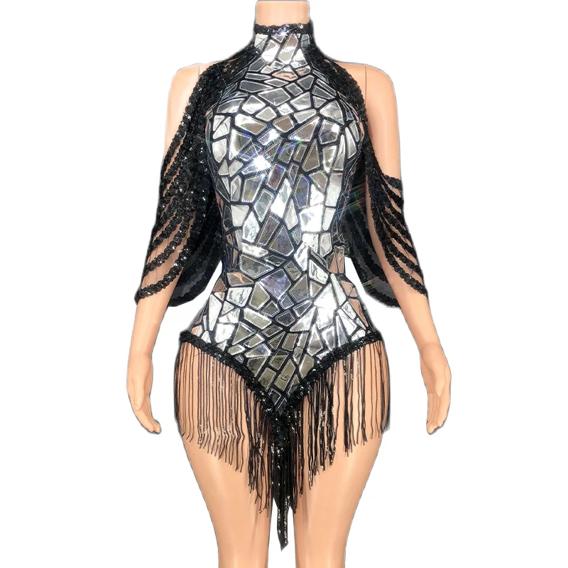 Rhinestone Sexy Sequins Backless Tassel Leotard Dance Costume Nightclub Outfit Performance Stage Wear
Rhinestone Sexy Sequins Backless Tassel Leotard Dance Costume Nightclub Outfit Performance Stage Wear