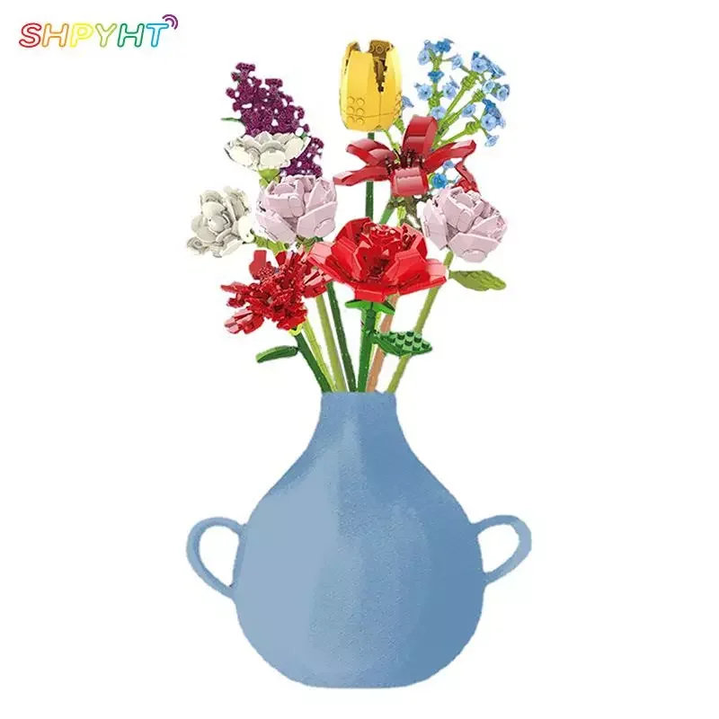 New Simulation Bouquet Flowers Building Block DIY Plant Three-dimensional Flower Model Home Decoration Brick Children's Toy
New Simulation Bouquet Flowers Building Block DIY Plant Three-dimensional Flower Model Home Decoration Brick Children's Toy