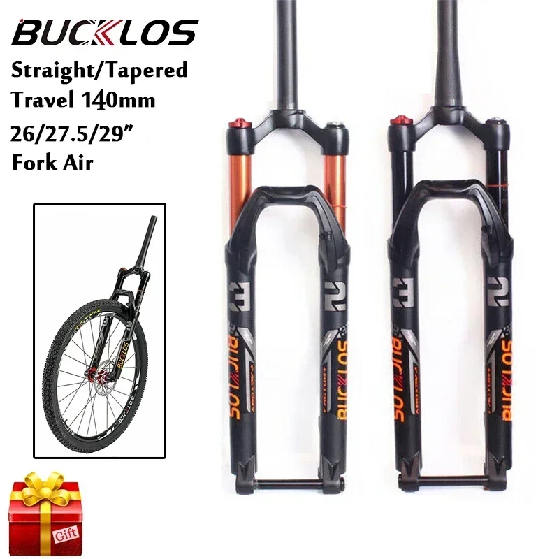 BUCKLOS 26/27 5/29er велосипедная вилка прямая/коничная из алюминиевого сплава с