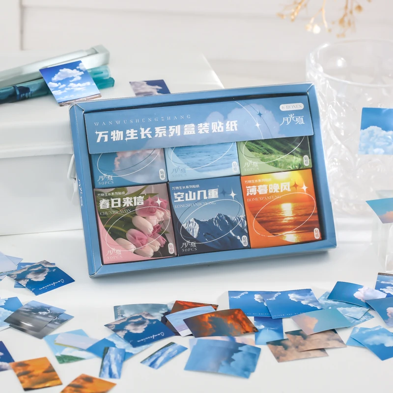 300pcs Retro Time Traces Decorative Boxed Stickers Ins Landscape Flower Material DIY Diary Scrapbook Decoration Stationery
300pcs Retro Time Traces Decorative Boxed Stickers Ins Landscape Flower Material DIY Diary Scrapbook Decoration Stationery