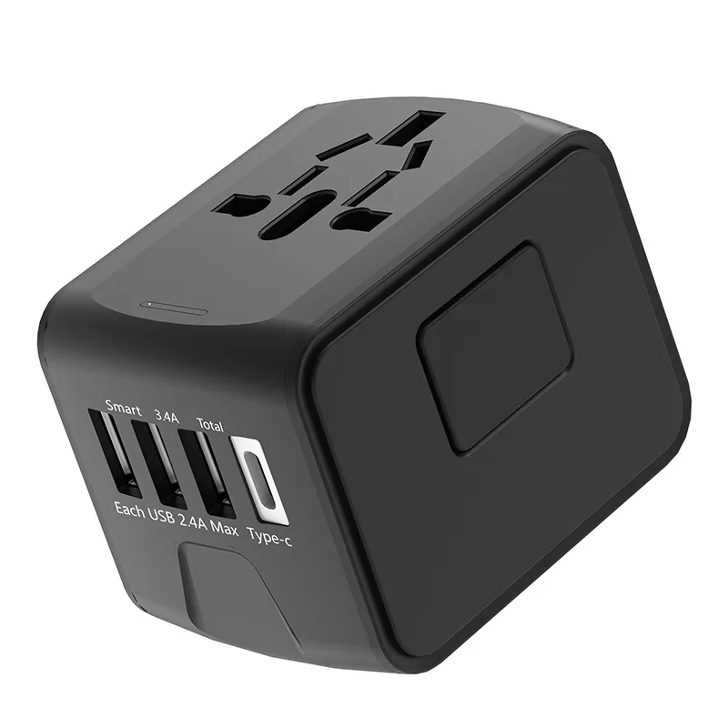 

Sockets Travel Adapter International Universal Power Adapter All-in-one with Type C 3 USB Worldwide Wall Charger for UK/EU/AU/US
