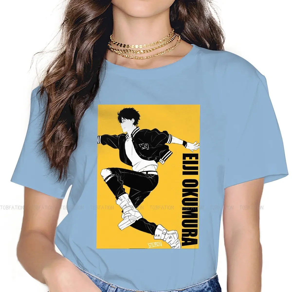 Eiji Okumura Run Newest TShirts BANANA FISH Female Graphic 4XL T Shirt Round Neck Oversized 
Eiji Okumura Run Newest TShirts BANANA FISH Female Graphic 4XL T Shirt Round Neck Oversized