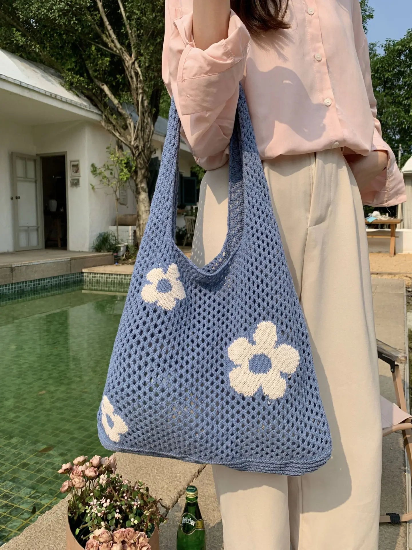 2023 Handbags For Woman Knitted Bag Versatile Large Capacity Shopping Bag Simple Knitted Bag Mesh Hollow Women's Shoulder Bag
2023 Handbags For Woman Knitted Bag Versatile Large Capacity Shopping Bag Simple Knitted Bag Mesh Hollow Women's Shoulder Bag