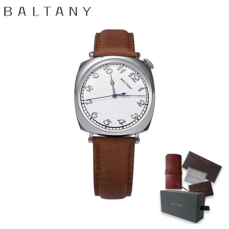Baltany 1921 Американские автоматические механические часы S4055 Homage Miyota 9039 угловой
