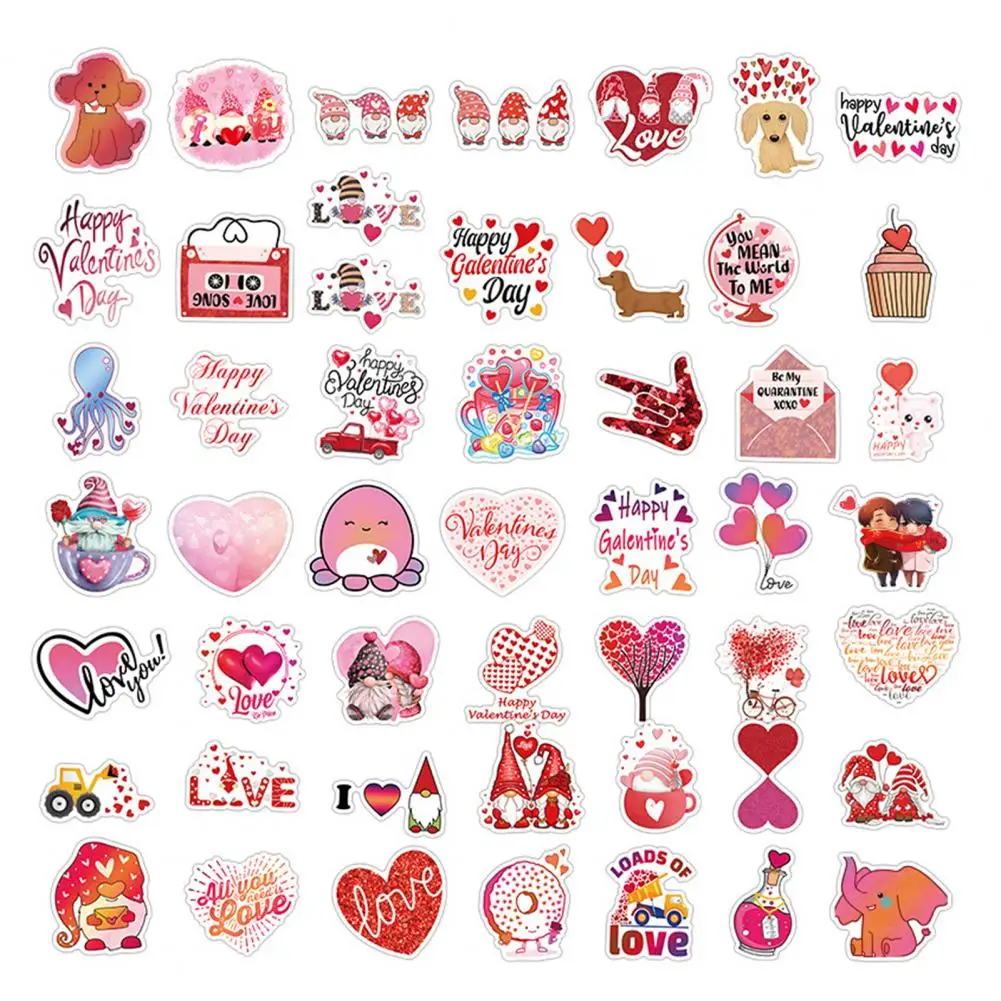 50Pcs/Set Cute Sweet Valentine's Day Computer Motorcycle Sticker Computer Sticker Easy Paste DIY
50Pcs/Set Cute Sweet Valentine's Day Computer Motorcycle Sticker Computer Sticker Easy Paste DIY