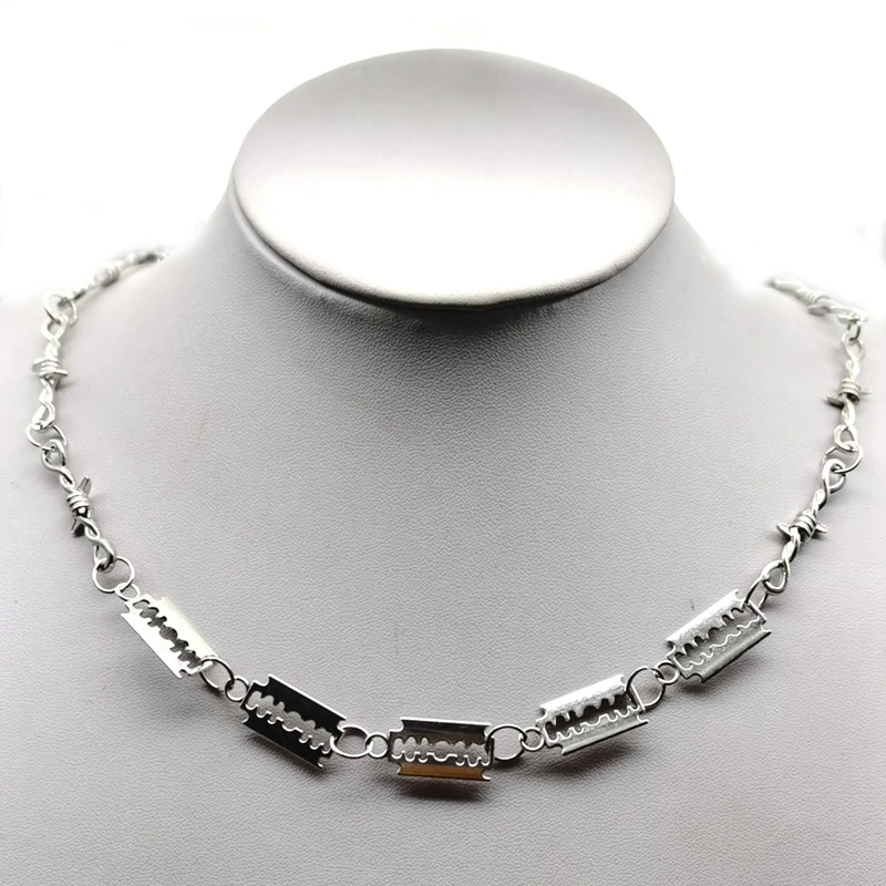 Necklace Ladies Hip Hop Gothic Punk Barbed Wire Small Thorns Chain Necklace Gift 2022 New European and American Jewelry
Necklace Ladies Hip Hop Gothic Punk Barbed Wire Small Thorns Chain Necklace Gift 2022 New European and American Jewelry