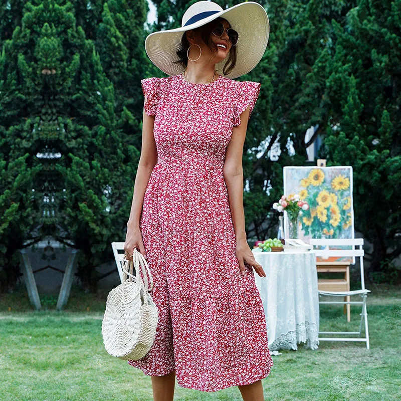 Women Long Dress Summer 2022 Office Lady Vintage Ruffles Short Sleeve Floral Print High Waist Zipper Dresses Dropshipping
Women Long Dress Summer 2022 Office Lady Vintage Ruffles Short Sleeve Floral Print High Waist Zipper Dresses Dropshipping
