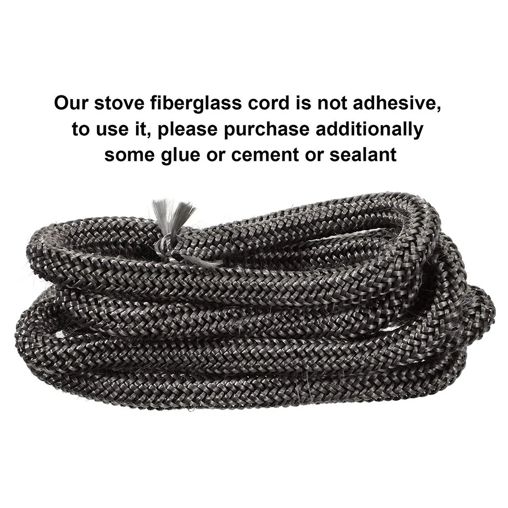 18/20mmx2m Black Stove Fire Rope Wood Burning Stove Self-Adhesive Fiberglass Fireplace Door Sealing Cord Replacement Gasket Tape
18/20mmx2m Black Stove Fire Rope Wood Burning Stove Self-Adhesive Fiberglass Fireplace Door Sealing Cord Replacement Gasket Tape