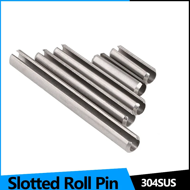Split Spring Dowel Tension Roll Pin Elastic Cylindrical Cotter Pin Dowel Elastic Cylindrical Slotted Pin 304 Stainless Steel 
Split Spring Dowel Tension Roll Pin Elastic Cylindrical Cotter Pin Dowel Elastic Cylindrical Slotted Pin 304 Stainless Steel