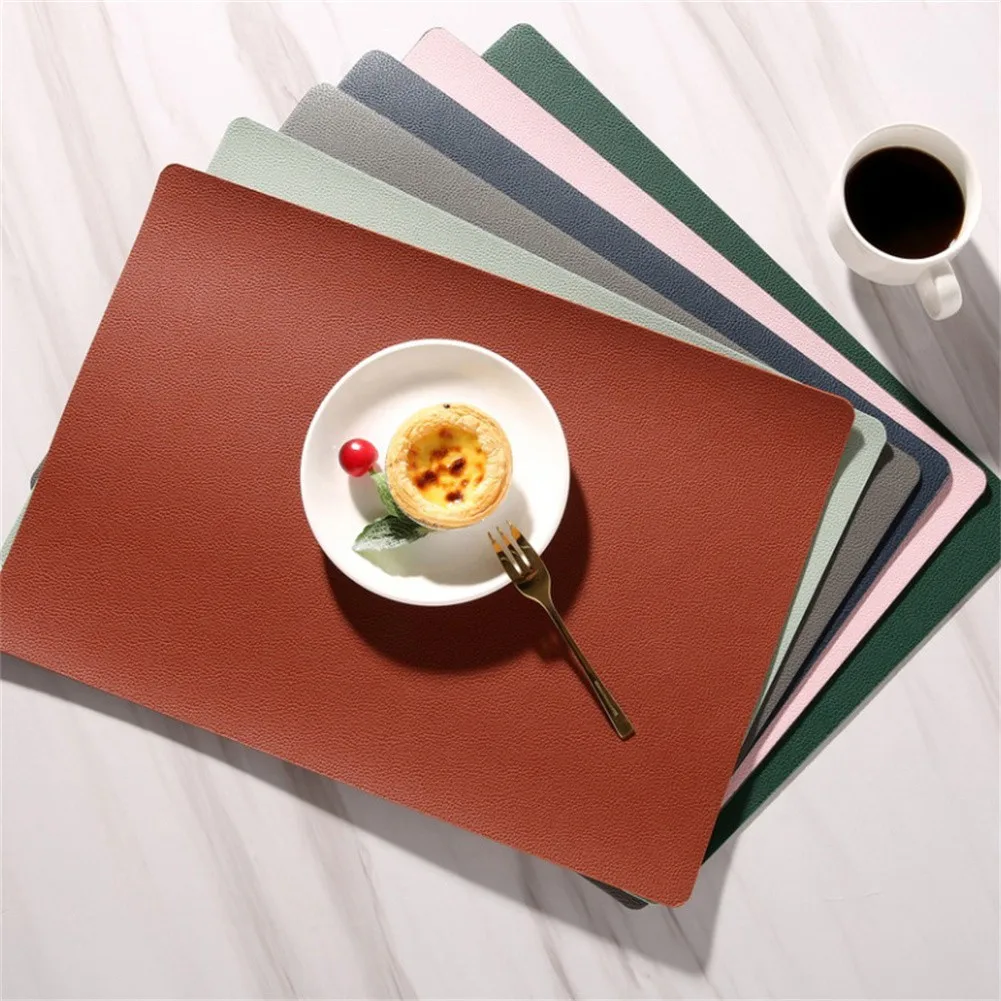 43*30cm Dining Table Mat Leather Square Insulated Table Mat Anti-slip Waterproof Placemat Dining Table Mat
43*30cm Dining Table Mat Leather Square Insulated Table Mat Anti-slip Waterproof Placemat Dining Table Mat