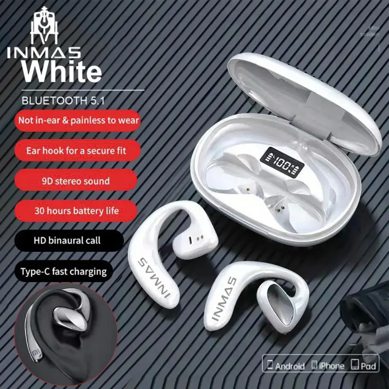 9d Stereo Surround Air Conduction Headphones With Charger Box Waterproof Bluetooth Earphones Noise Cancelling Wireless Headset
9d Stereo Surround Air Conduction Headphones With Charger Box Waterproof Bluetooth Earphones Noise Cancelling Wireless Headset