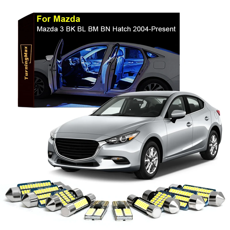 Комплект светодиодных ламп Canbus для внутреннего освещения для Mazda 3 BK BL BM BN, Люк 2004 года, лампы для багажника, внутренние автомобильные аксессуары
Комплект светодиодных ламп Canbus для внутреннего освещения для Mazda 3 BK BL BM BN, Люк 2004 года, лампы для багажника, внутренние автомобильные аксессуары