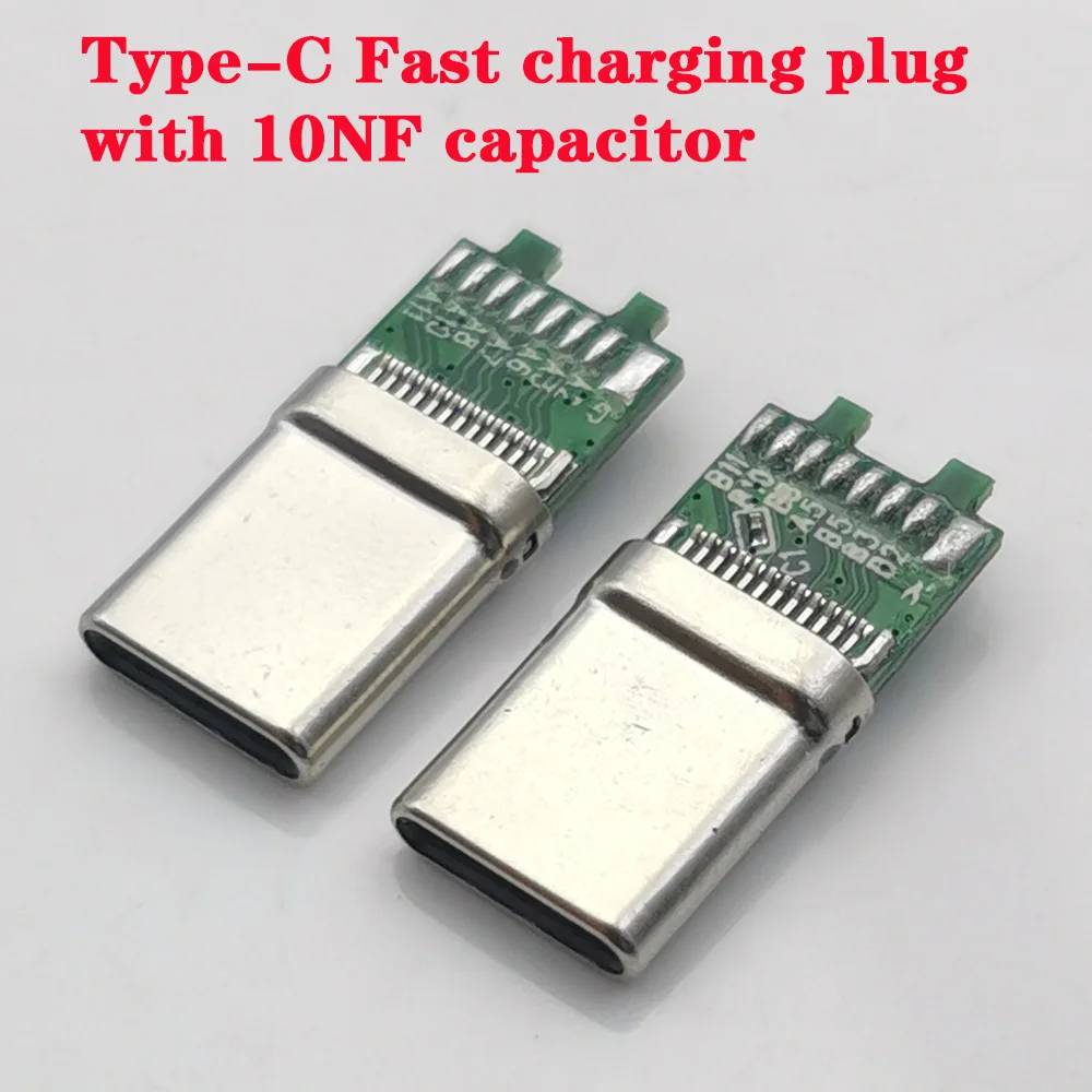 2-10pcs USB TYPE-C Male Connector 24Pin PCB Board Fast Charging Welding Wire Charging Plug 16 Solder Joints With 10NF Capacitor
2-10pcs USB TYPE-C Male Connector 24Pin PCB Board Fast Charging Welding Wire Charging Plug 16 Solder Joints With 10NF Capacitor