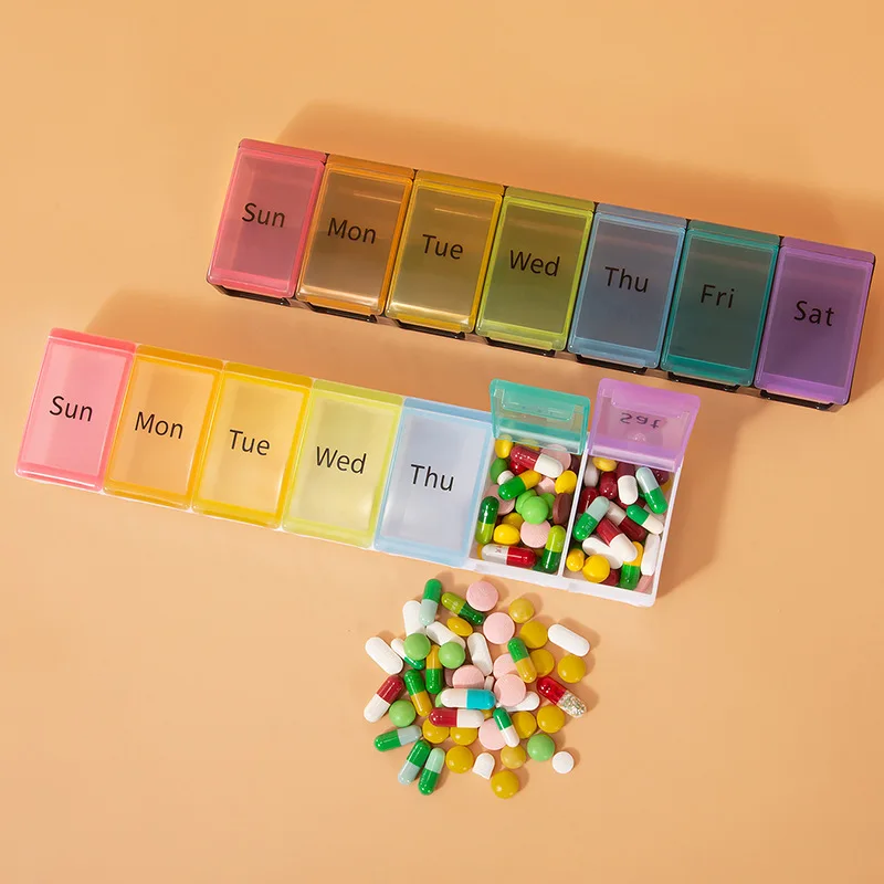 Weekly Pill Organizer Arthritis Friendly,Travel 7 Day Box Case Compartment To Hold Vitamins,Cod Liver Oil,Supplements,Medication
Weekly Pill Organizer Arthritis Friendly,Travel 7 Day Box Case Compartment To Hold Vitamins,Cod Liver Oil,Supplements,Medication