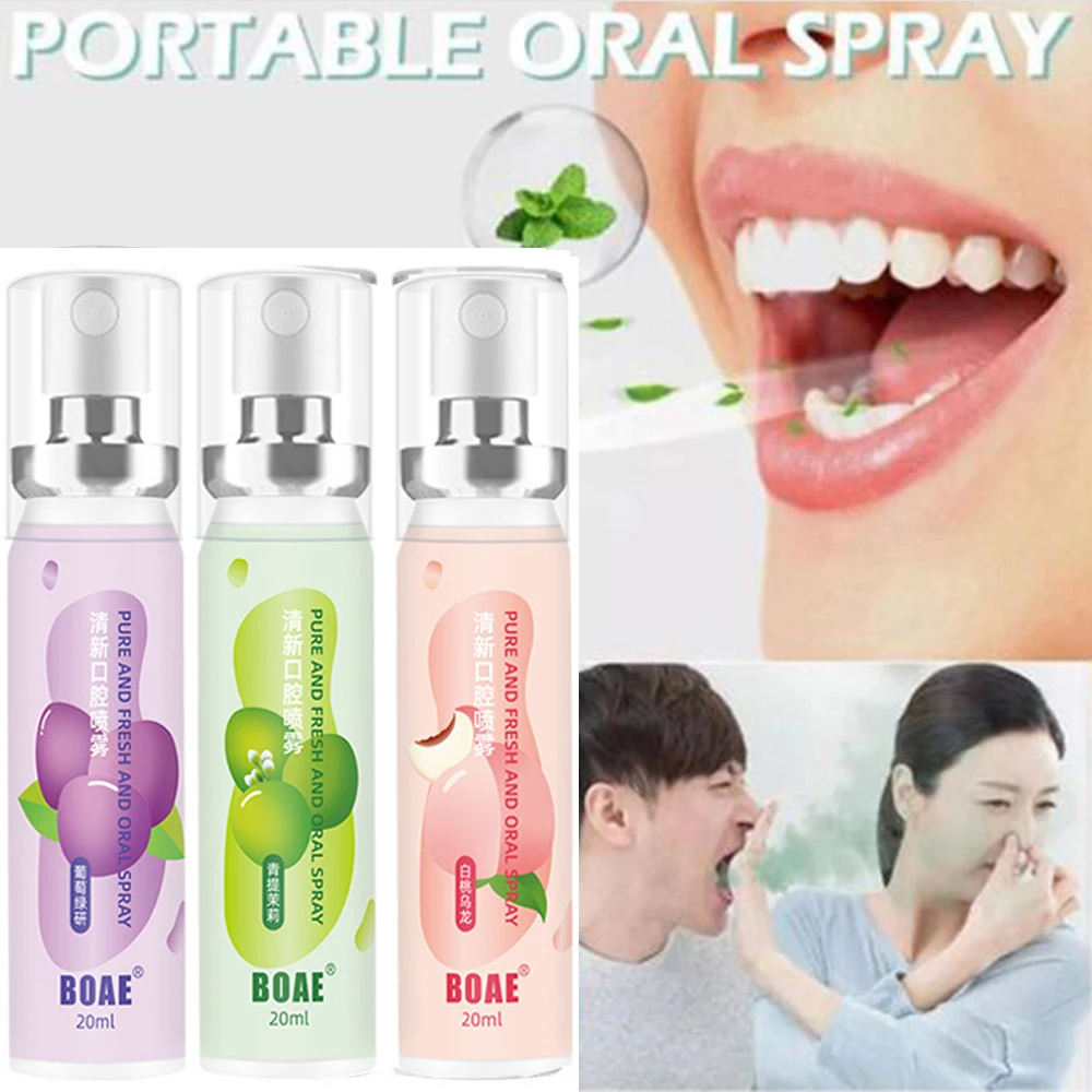Fruit Flavor Fresh Breath Spray Cool Mouth Freshener Remove Bad Breath Oral Care Portable Work Travel Long Lasting Sweet Spray 
Fruit Flavor Fresh Breath Spray Cool Mouth Freshener Remove Bad Breath Oral Care Portable Work Travel Long Lasting Sweet Spray