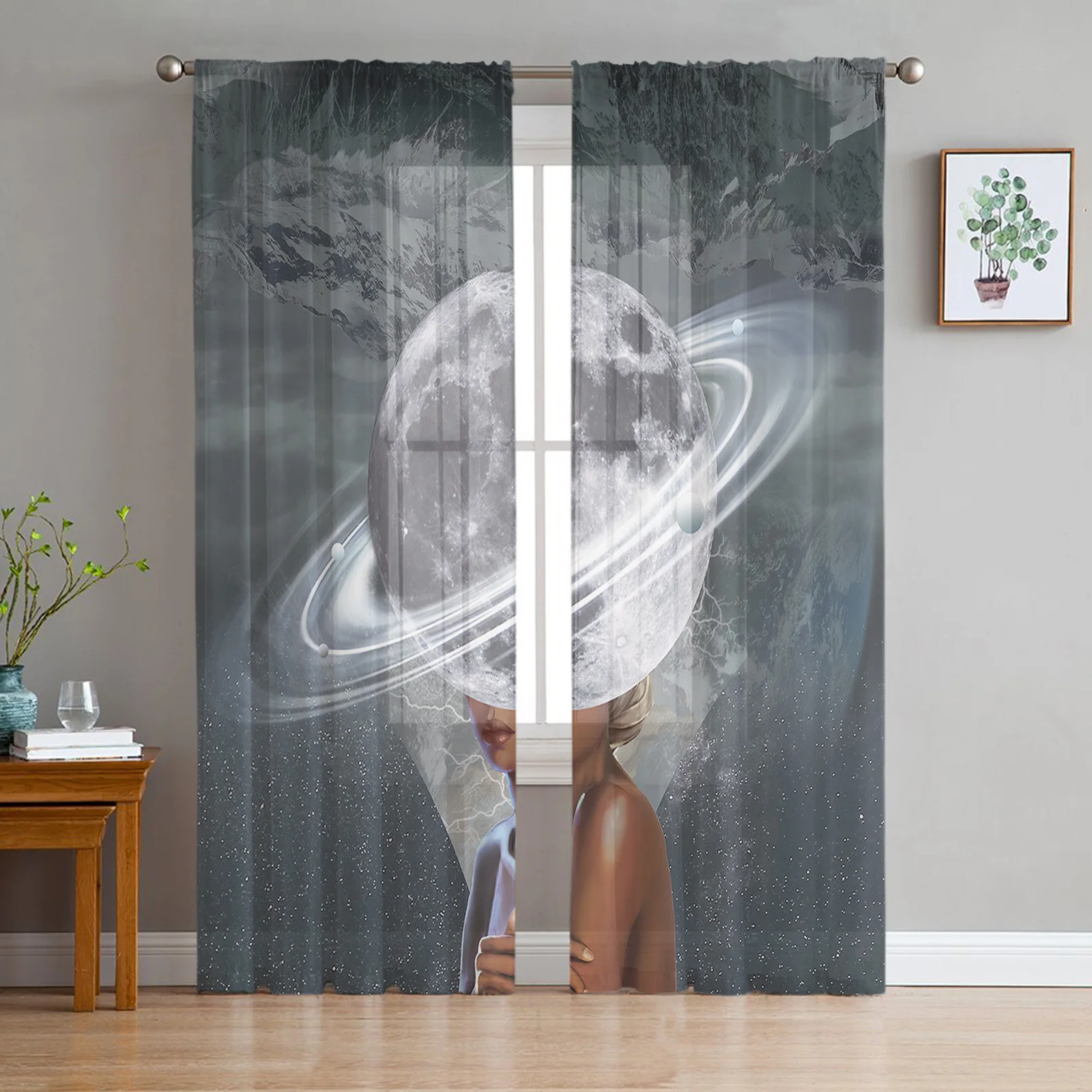 Шторы с принтом черной Луны, драпировка, прозрачный тюль, украшение для дома, гостиной, спальни, шифоновые оконные шторы
Шторы с принтом черной Луны, драпировка, прозрачный тюль, украшение для дома, гостиной, спальни, шифоновые оконные шторы