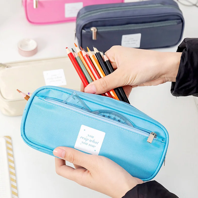Double Layer Large Capacity Pencil Bag Pen Case Student Kawaii Bag Simple Multifunctional Stationery Holder Case School Supplies
Double Layer Large Capacity Pencil Bag Pen Case Student Kawaii Bag Simple Multifunctional Stationery Holder Case School Supplies