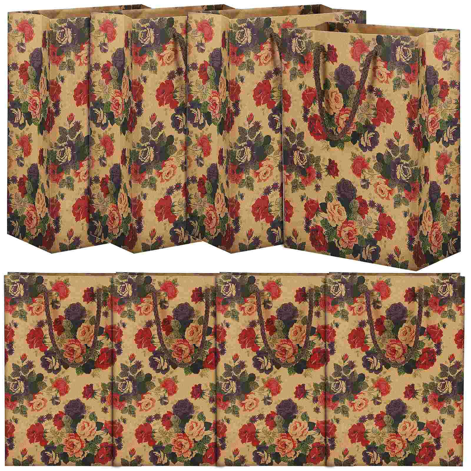 12 Pcs Simple Flower Pattern Strap Handles Fashion Gift Bags Wrapping Bags Gift Wrapping Bags Present Bags
12 Pcs Simple Flower Pattern Strap Handles Fashion Gift Bags Wrapping Bags Gift Wrapping Bags Present Bags