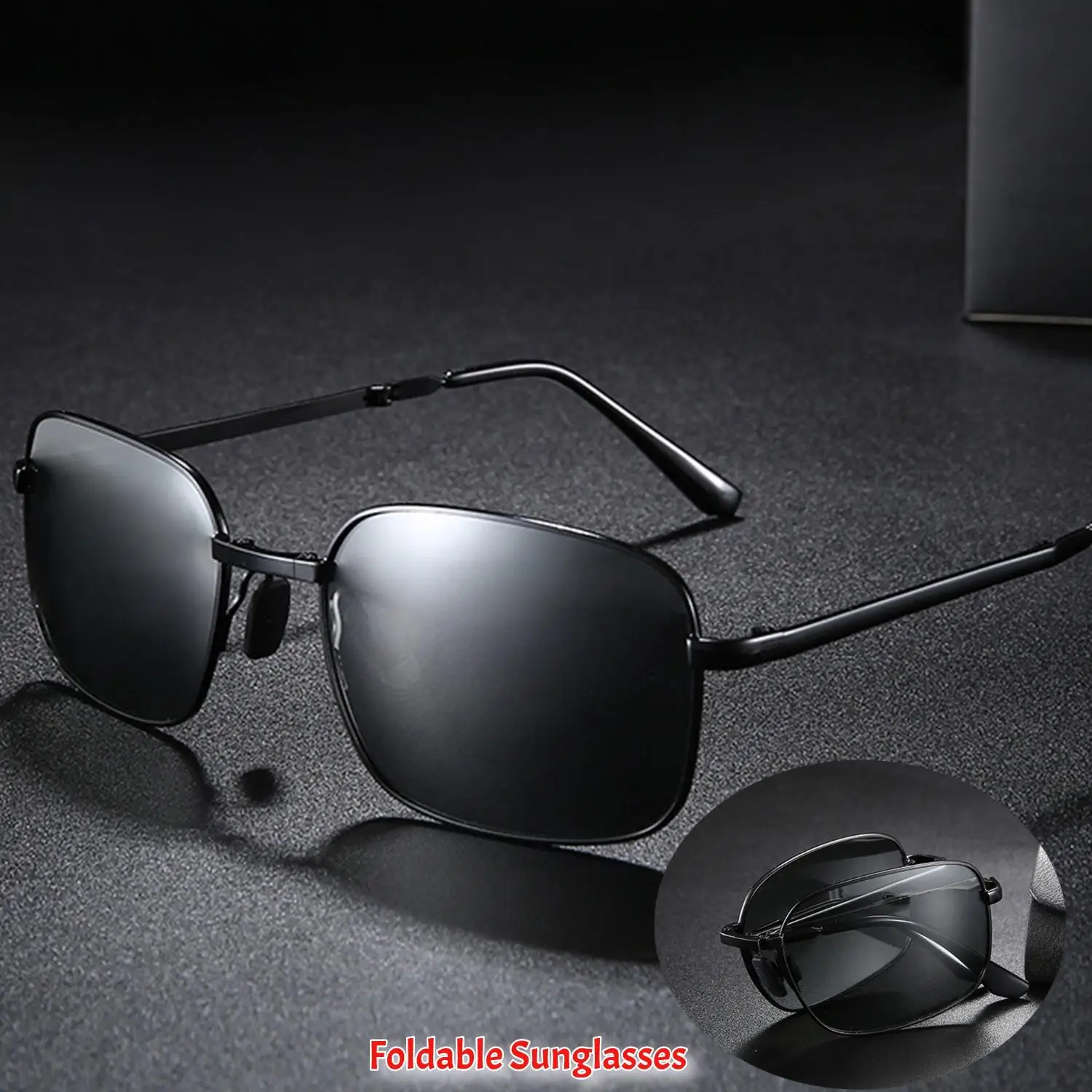 UV400 anti ultraviolet sunscreen Sunglasses men's convenient rectangle frame sunglasses folding Sunglasses Women's polarizers
UV400 anti ultraviolet sunscreen Sunglasses men's convenient rectangle frame sunglasses folding Sunglasses Women's polarizers