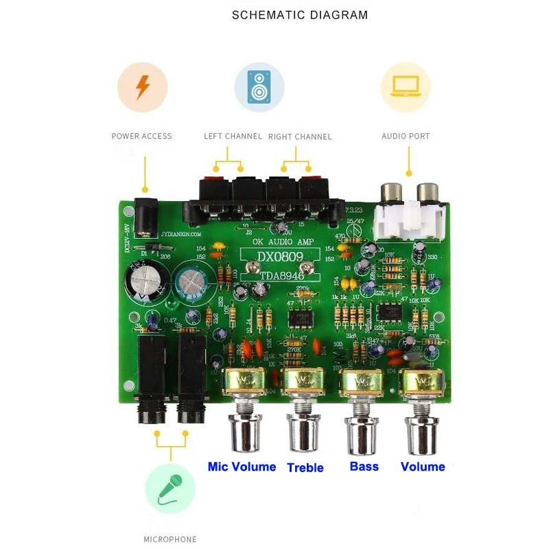 40 Вт + 40 Вт TDA8944 плата стереоусилителя звука, цифровой микрофонный усилитель, автомобильный усилитель, управление тоном, динамик
40 Вт + 40 Вт TDA8944 плата стереоусилителя звука, цифровой микрофонный усилитель, автомобильный усилитель, управление тоном, динамик
