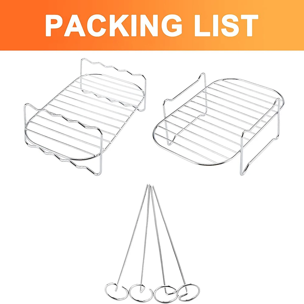 Air Fryers Rack Stainless Steel Stackable Grid Grilling Rack Air Fryer Accessories Roasting Rack Baking Cooking Tool
Air Fryers Rack Stainless Steel Stackable Grid Grilling Rack Air Fryer Accessories Roasting Rack Baking Cooking Tool