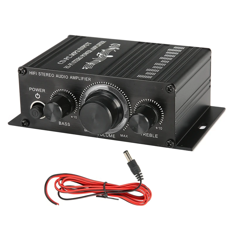 Dc12v Hifi Power Amplifier Home Audio And Video Stereo Music Receiver Mp3 High Quality Car Amplifier
Dc12v Hifi Power Amplifier Home Audio And Video Stereo Music Receiver Mp3 High Quality Car Amplifier