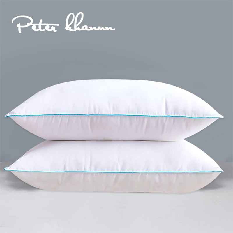 

Peter Khanun Euro Square Bed Pillows Goose Feather Filler Neck Protection Slow Rebound Pillow 100% Cotton Shell Anti Mite,1 Pcs