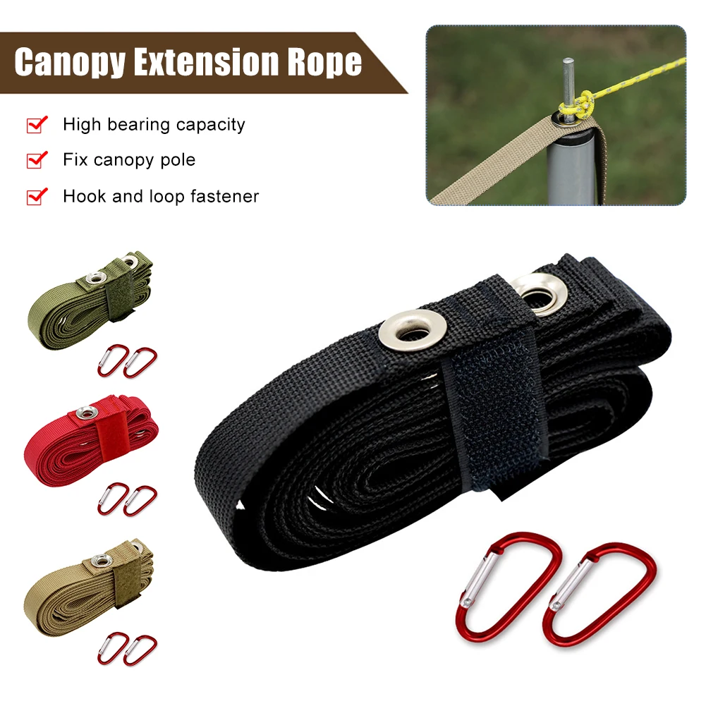 Outdoor Tent Canopy Extension Belt Multifunctional Clothesline with 7 Loops Nylon Rope Camping Backpacking Tool with 2 Carabiner
Outdoor Tent Canopy Extension Belt Multifunctional Clothesline with 7 Loops Nylon Rope Camping Backpacking Tool with 2 Carabiner