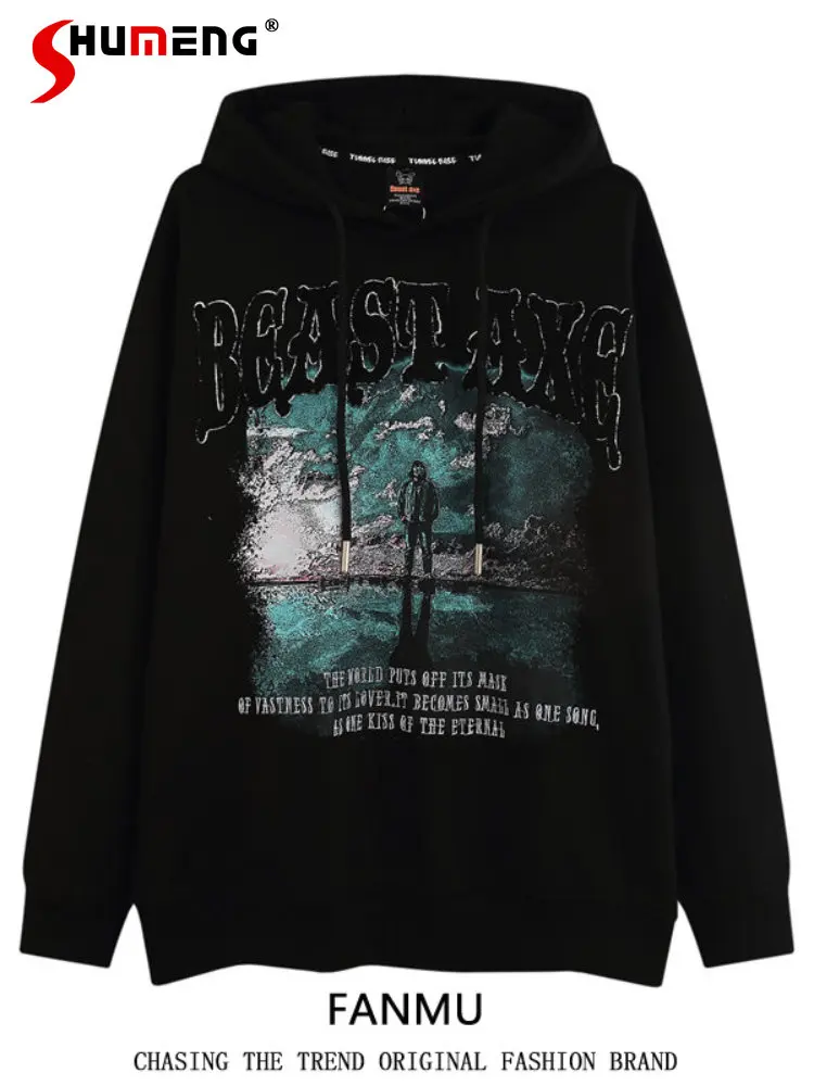 Men's and Women's Loose Vintage Couple's Hoodie High Street Original Fashion Brand Long Sleeve Graffiti Painting Hooded Jacket
Men's and Women's Loose Vintage Couple's Hoodie High Street Original Fashion Brand Long Sleeve Graffiti Painting Hooded Jacket