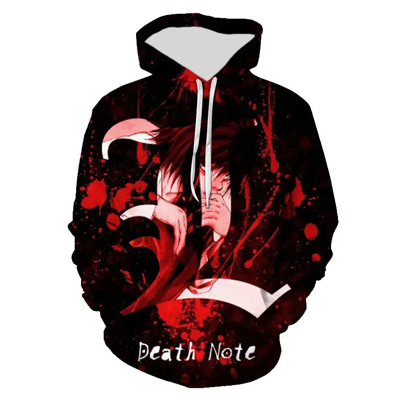 2022 New Pullover Hoodies Cool Death Note Fashion Men Women Children 3D Printed Sweatshirts Streetwear Boy Girl Kids Tops
2022 New Pullover Hoodies Cool Death Note Fashion Men Women Children 3D Printed Sweatshirts Streetwear Boy Girl Kids Tops