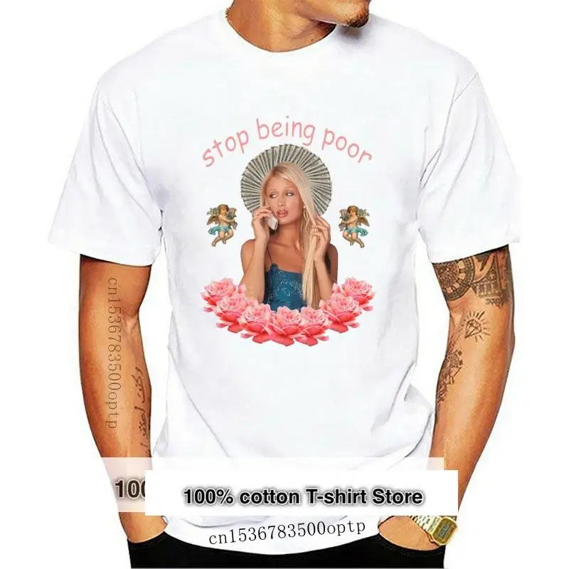 Paris Hilton 'Stop Being Poor' 2018 New Style hipster Short Sleeve T-shirt Men's Casual harajuku Tees Tops Male White T Shirt
Paris Hilton 'Stop Being Poor' 2018 New Style hipster Short Sleeve T-shirt Men's Casual harajuku Tees Tops Male White T Shirt
