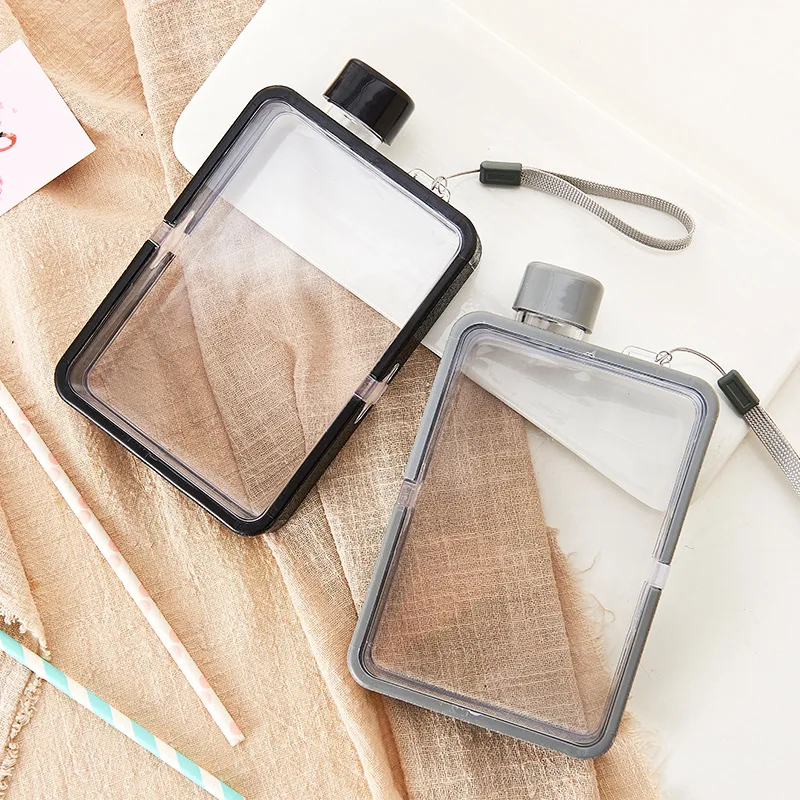 A5 Flat Water Plastic Men's Paper Water Bottle Female Personality Creative Sports Bottle Square Simple Portable Fitness Cup
A5 Flat Water Plastic Men's Paper Water Bottle Female Personality Creative Sports Bottle Square Simple Portable Fitness Cup