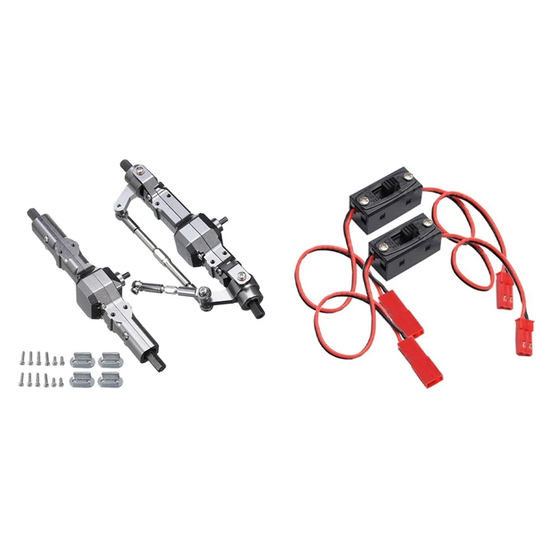 -2 Pcs On/Off Power Switch Receiver JST Connector For HSP & 1Set Metal Front & Rear Bridge Axle Gearbox
-2 Pcs On/Off Power Switch Receiver JST Connector For HSP & 1Set Metal Front & Rear Bridge Axle Gearbox
