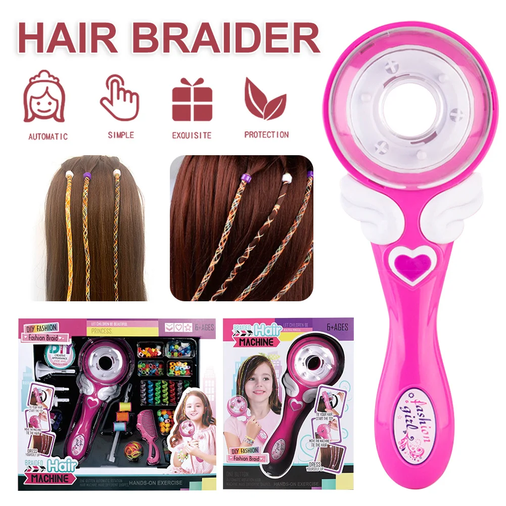 Automatic Hair Braider Electric Braiding Hairstyle Tool Twist Knitted Machine Kids Toy Girl Gift Hair Styling Tools
Automatic Hair Braider Electric Braiding Hairstyle Tool Twist Knitted Machine Kids Toy Girl Gift Hair Styling Tools