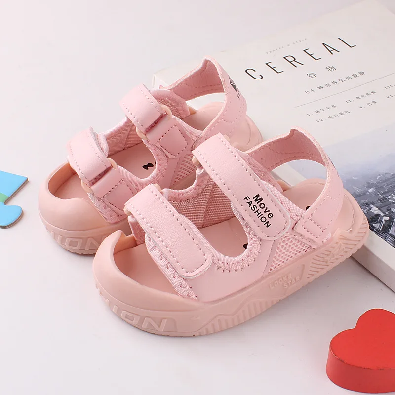 Anti-slip Sandals for Baby Summer Shoes Infant Toddler Girls Fashion Soft PU Straps Flats Boys Beach Sports Closed-Toe Sandales
Anti-slip Sandals for Baby Summer Shoes Infant Toddler Girls Fashion Soft PU Straps Flats Boys Beach Sports Closed-Toe Sandales