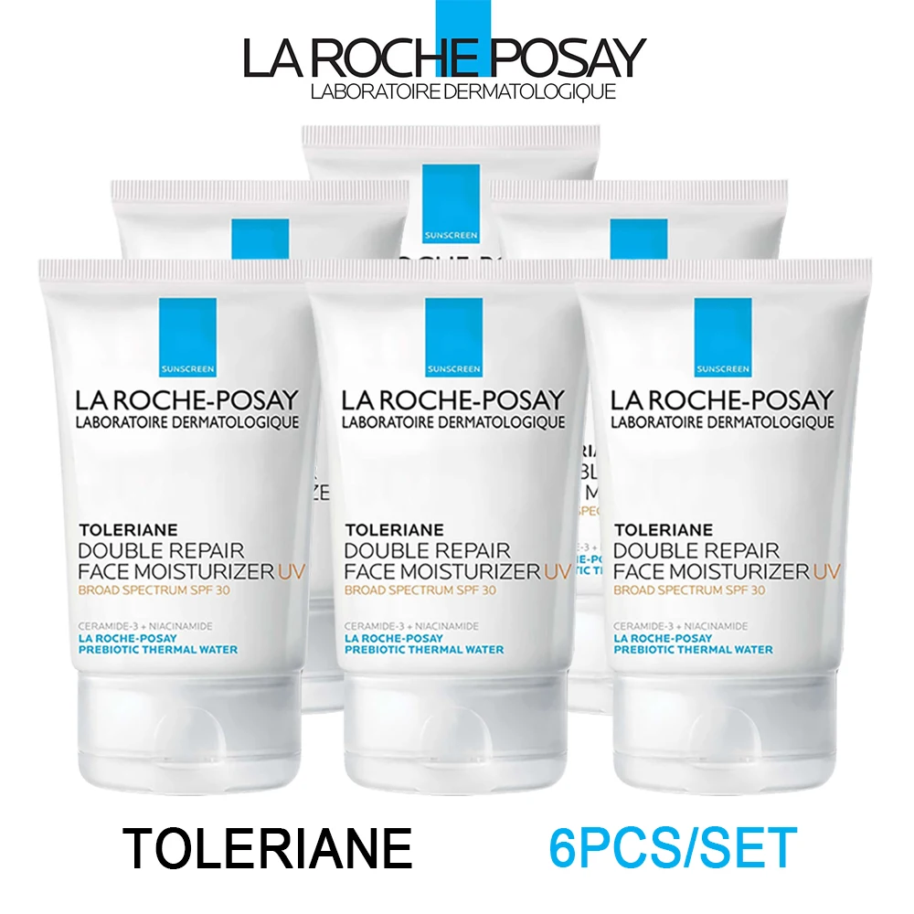 

6Pcs/set La Roche Posay Toleriane Double Repair Face Moisturizer UV Broad Spectrum SPF 30 Sunscreen Ceramide-3+Niacinamide