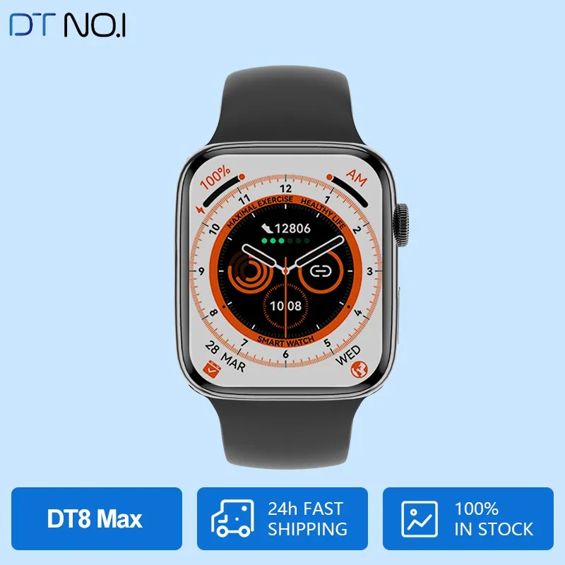 DTNO.1 DT8 MAX Smart Watch Series 8 Body temperature Flashlight 2 Inch 420*485 NFC GPS Tracking Smartwatch Smartwatch Men Women
DTNO.1 DT8 MAX Smart Watch Series 8 Body temperature Flashlight 2 Inch 420*485 NFC GPS Tracking Smartwatch Smartwatch Men Women