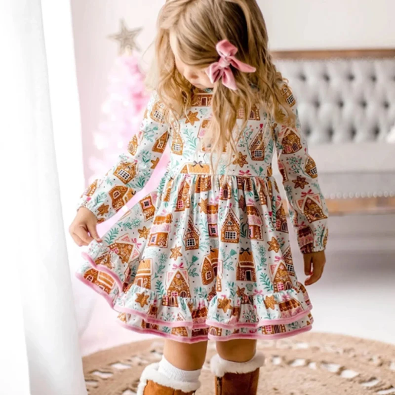 3-7Y Kids Baby Girl Christmas Dress Cartoon Cake Print Long Sleeve Round Neck A-Line Layered Dress for Toddler Girls
3-7Y Kids Baby Girl Christmas Dress Cartoon Cake Print Long Sleeve Round Neck A-Line Layered Dress for Toddler Girls