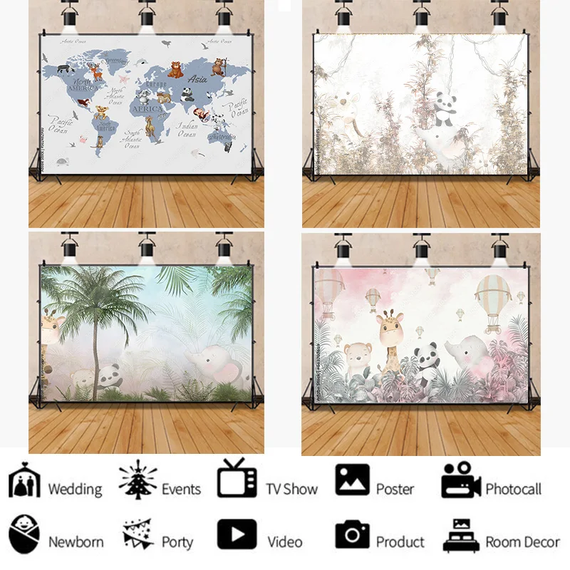 African Wildlife Jungle Map Forest Photography Backdrops Props Newborn Baby Birthday Party Photo Studio Background QQW-08
African Wildlife Jungle Map Forest Photography Backdrops Props Newborn Baby Birthday Party Photo Studio Background QQW-08