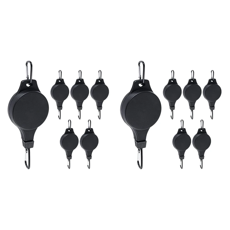 12 Pack Plant Pulley Retractable Hanger Easy Reach Plant Pulley Adjustable Height Wheel For Hanging Plants Indoor Black
12 Pack Plant Pulley Retractable Hanger Easy Reach Plant Pulley Adjustable Height Wheel For Hanging Plants Indoor Black