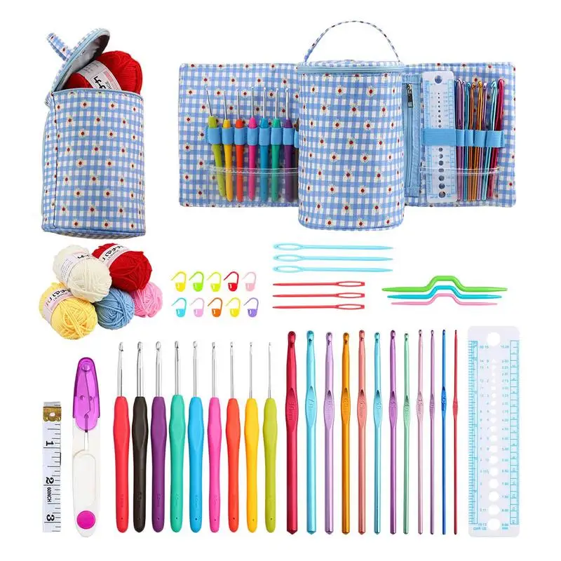 Crochet Hooks Set With Case Ergonomic Handle Crochet Tools Beginner Crochet Kit Tunisian Crochet Hook With Storage Bag Gifts
Crochet Hooks Set With Case Ergonomic Handle Crochet Tools Beginner Crochet Kit Tunisian Crochet Hook With Storage Bag Gifts
