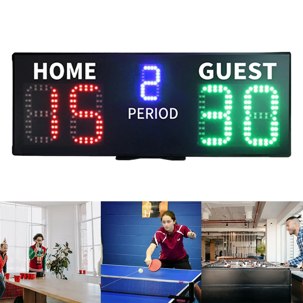 Multi Sport Electronic Scoreboard for Tennis Basketball Billiards Volleyball Badminton Soccer 5 Level Brightness Adjustment!
Multi Sport Electronic Scoreboard for Tennis Basketball Billiards Volleyball Badminton Soccer 5 Level Brightness Adjustment!