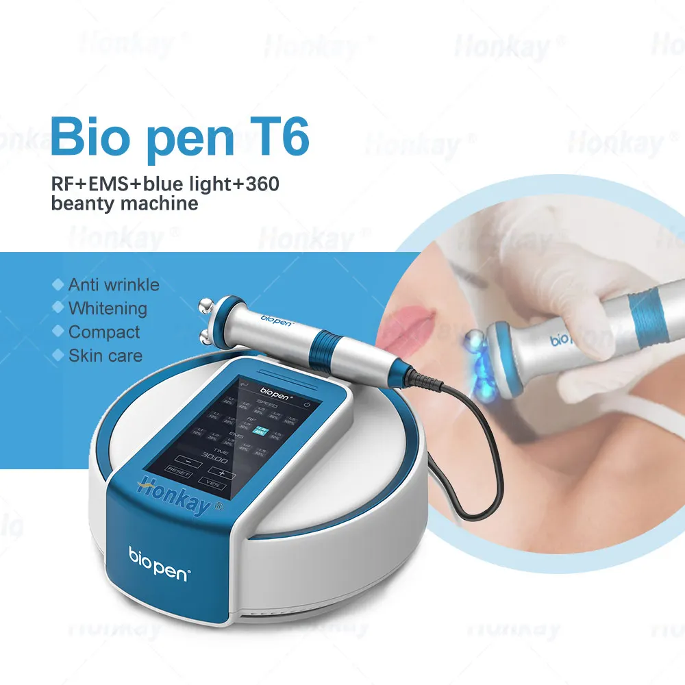 360 Rotating Massager RF Bio Pen T6 Face Lifting Skin Tightening Radio Frequency EMS Blue Light Therapy Beauty Facial Machine
360 Rotating Massager RF Bio Pen T6 Face Lifting Skin Tightening Radio Frequency EMS Blue Light Therapy Beauty Facial Machine