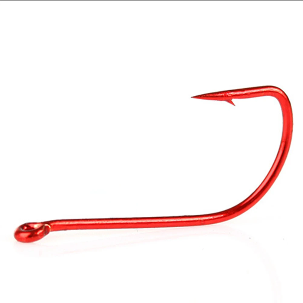 10pcs Fishing Hooks Long Shank Barbed Double Barb Red Cover Fishhooks Size 6#~14# Single Circle Carp Fishing Accessories
10pcs Fishing Hooks Long Shank Barbed Double Barb Red Cover Fishhooks Size 6#~14# Single Circle Carp Fishing Accessories