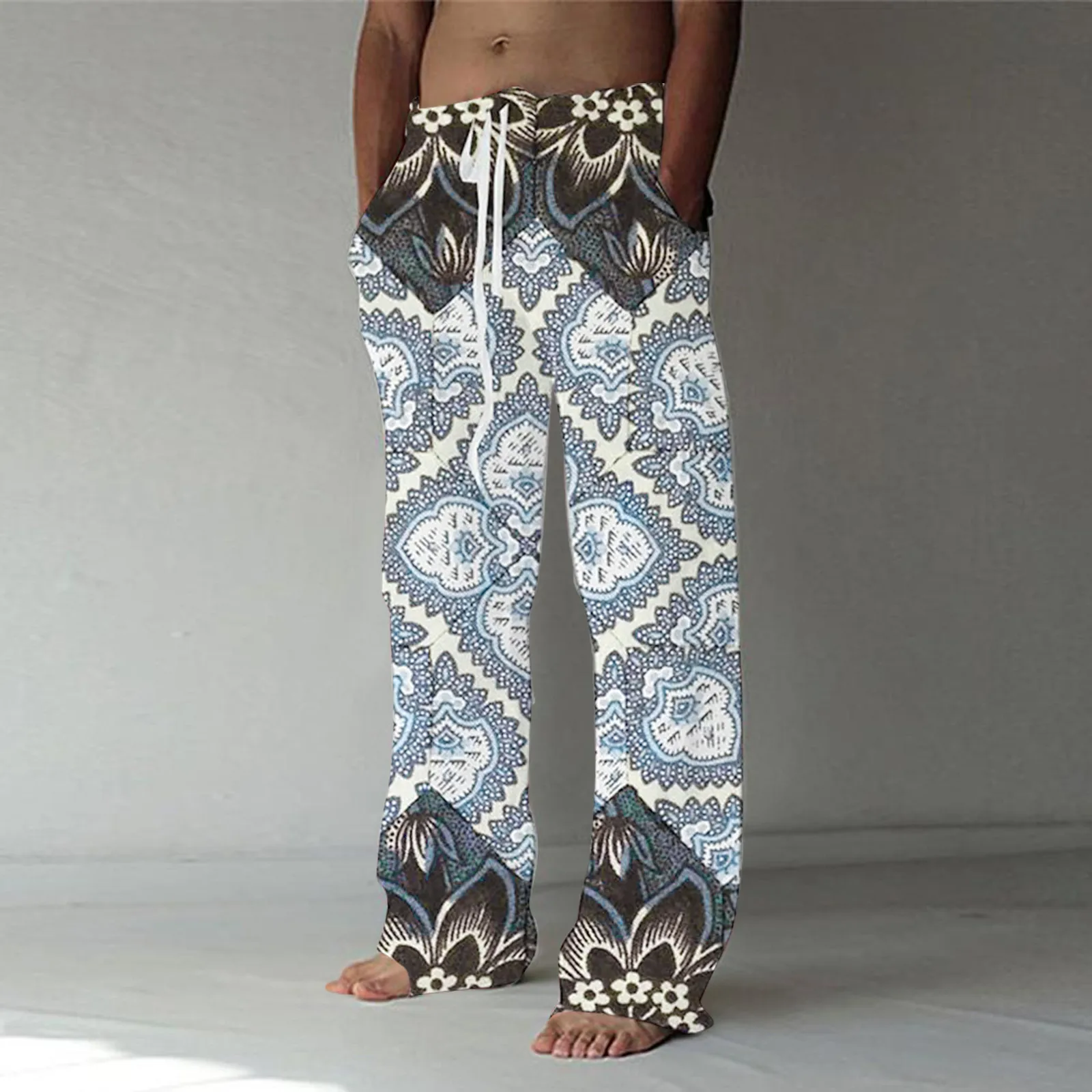 Брюки мужские Саржевые, модные повседневные льняные штаны с принтом, на шнуровке, с карманами, облегающие тапочки, большие размеры 4
Брюки мужские Саржевые, модные повседневные льняные штаны с принтом, на шнуровке, с карманами, облегающие тапочки, большие размеры 4