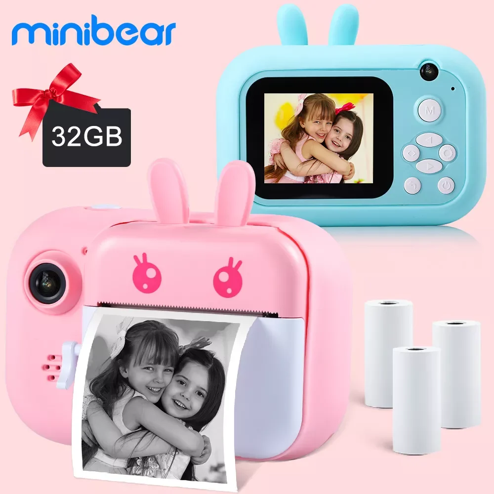 Minibear Children Camera For Kids Instant Camera 1080P Digital Camera For Children Print Camera Toy Birthday Gift For Girl Boys
Minibear Children Camera For Kids Instant Camera 1080P Digital Camera For Children Print Camera Toy Birthday Gift For Girl Boys